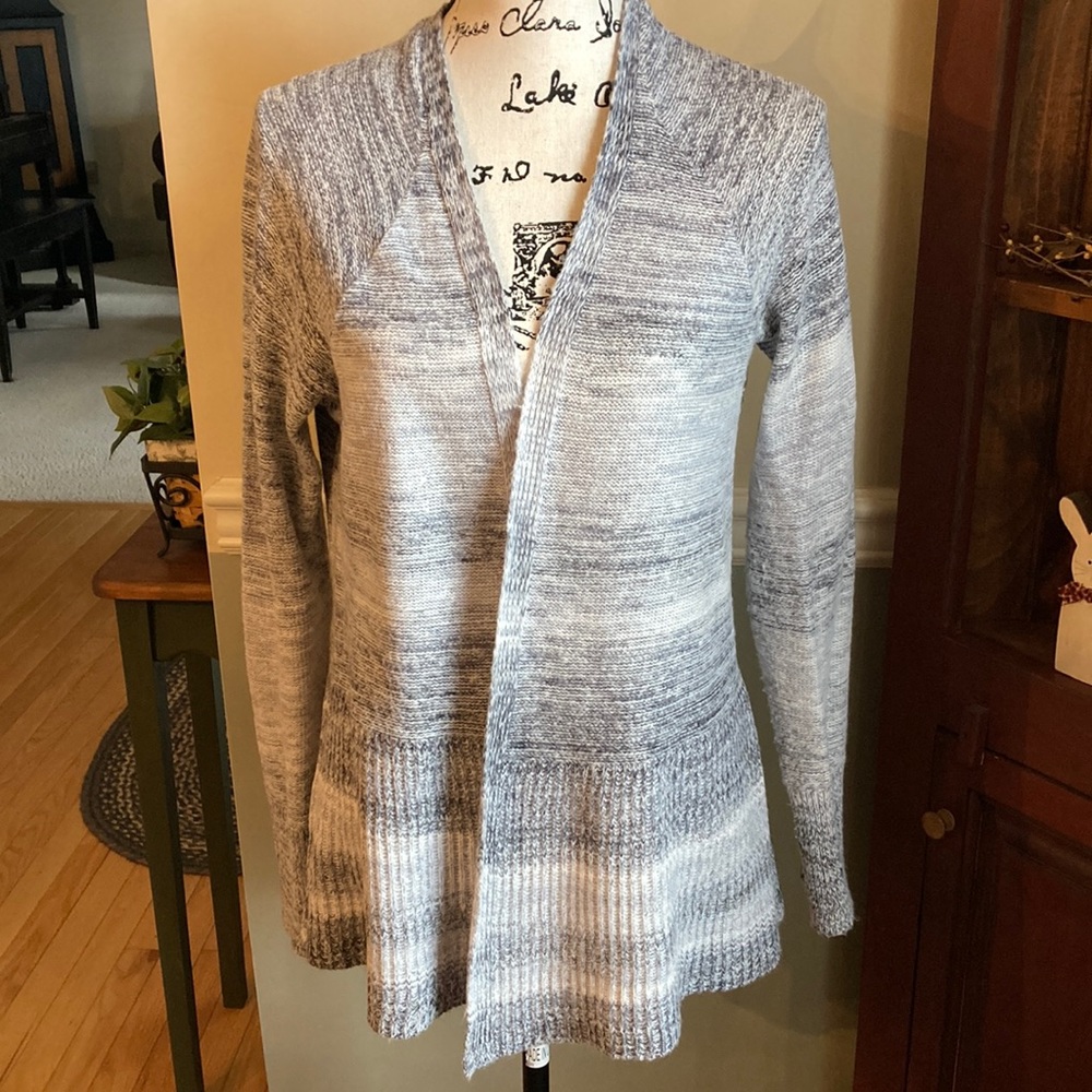 Sonoma black/white/gray cardigan